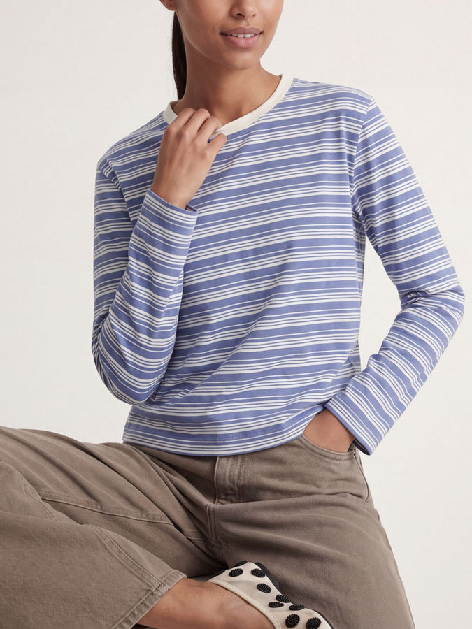 JJXX Sophia Boxy Stripe Long Sleeve T-Shirt Fall 2026 | WILD WIND