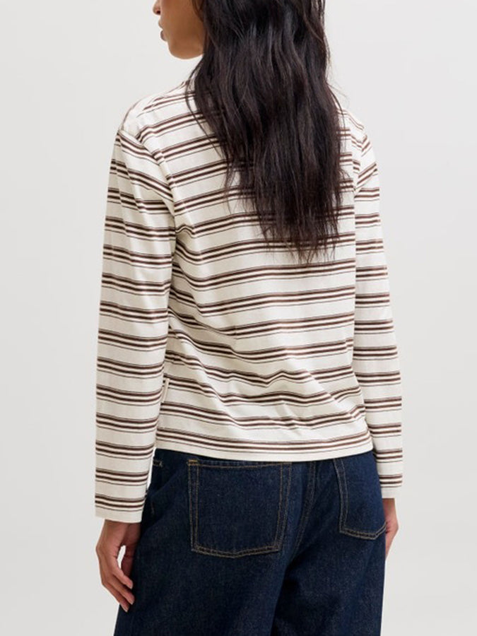 JJXX Sophia Boxy Stripe Long Sleeve T-Shirt Fall 2026 | CARAFE