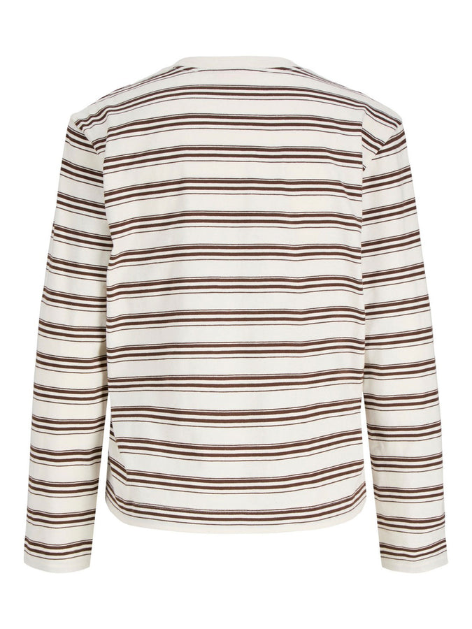 JJXX Sophia Boxy Stripe Long Sleeve T-Shirt Fall 2026 | CARAFE