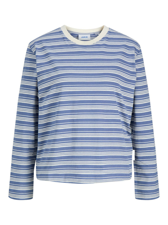 JJXX Sophia Boxy Stripe Long Sleeve T-Shirt Fall 2026 | WILD WIND