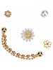 Crocs Pretty In Gold 5 Pack Jibbitz