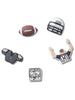 Crocs Football Team 5 Pack Jibbitz