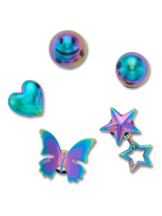 Crocs Iridescent Meta 5 Pack Jibbitz | MULTI (000)