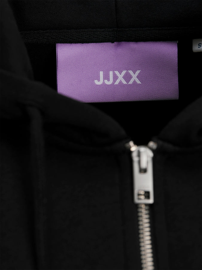 JJXX Abbie Zip Hoodie Spring 2026 | BLACK