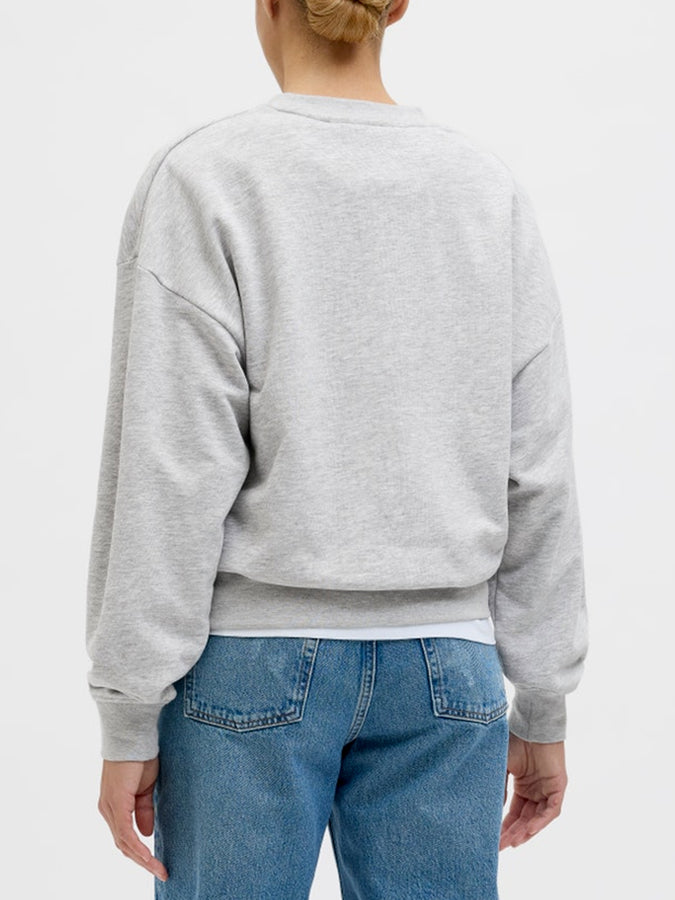 JJXX Alfa Crewneck Sweatshirt Spring 2026 | LIGHT GREY MELANGE