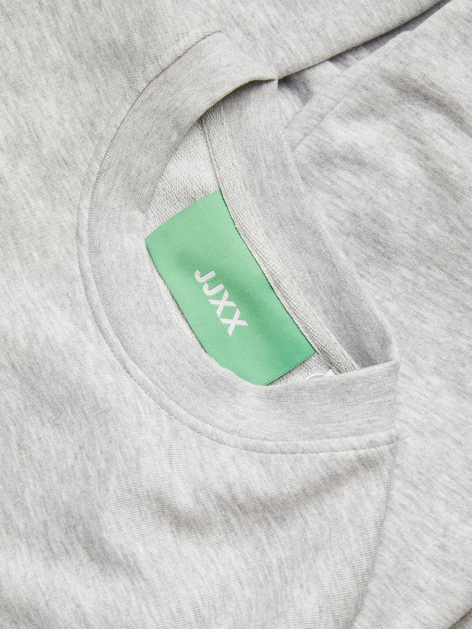 JJXX Alfa Crewneck Sweatshirt Spring 2026 | LIGHT GREY MELANGE