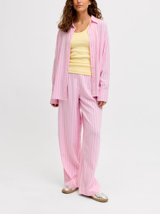 JJXX Almira Long Sleeve Buttondown Shirt Spring 2026 | PINK LADY