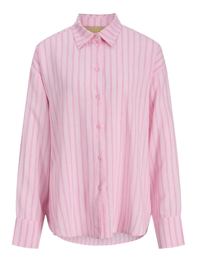 JJXX Almira Long Sleeve Buttondown Shirt Spring 2026 | PINK LADY