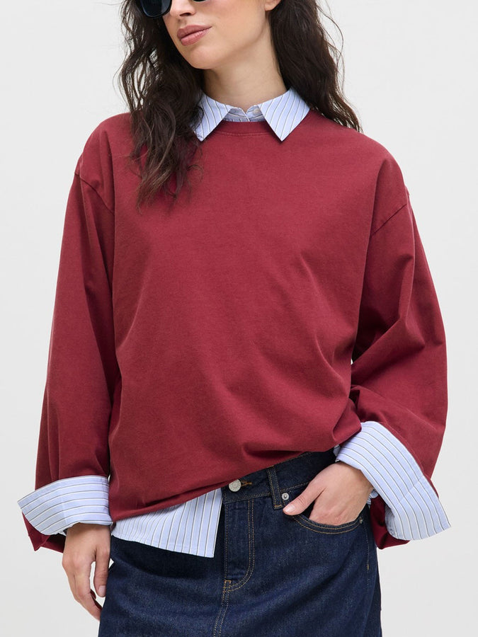 Jjxx Andrea Long Sleeve T-Shirt Fall 2025 | CABERNET