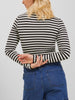 JJXX Celine Gigi Stripe Long Sleeve T-Shirt Holiday 2025