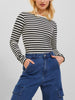 JJXX Celine Gigi Stripe Long Sleeve T-Shirt Holiday 2025
