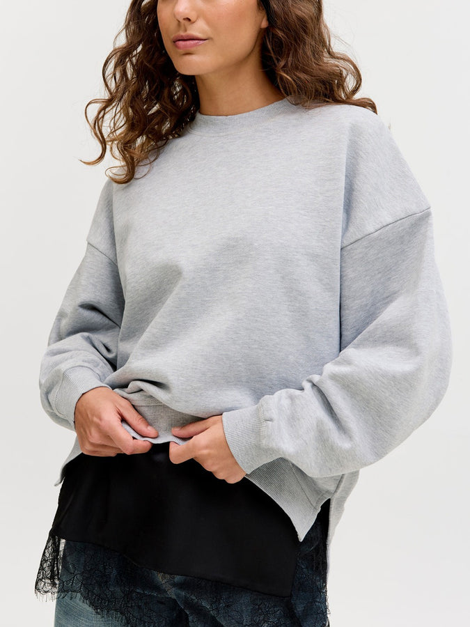 JJXX Cora Sweatshirt Spring 2026 | LIGHT GREY MELANGE