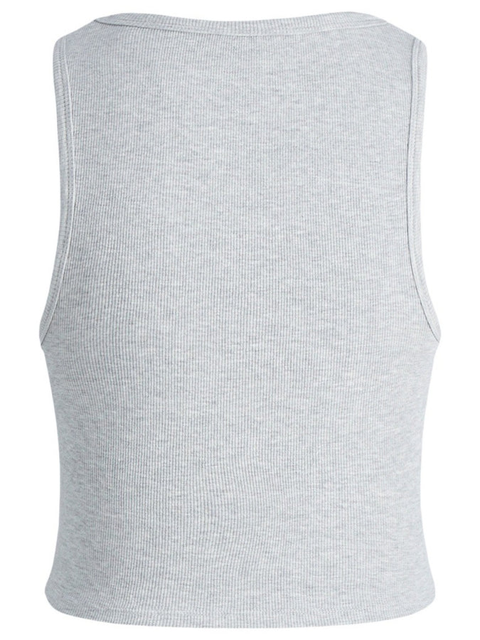 JJXX Fallon Tank Top Fall 2024 | LIGHT GREY HEATHER