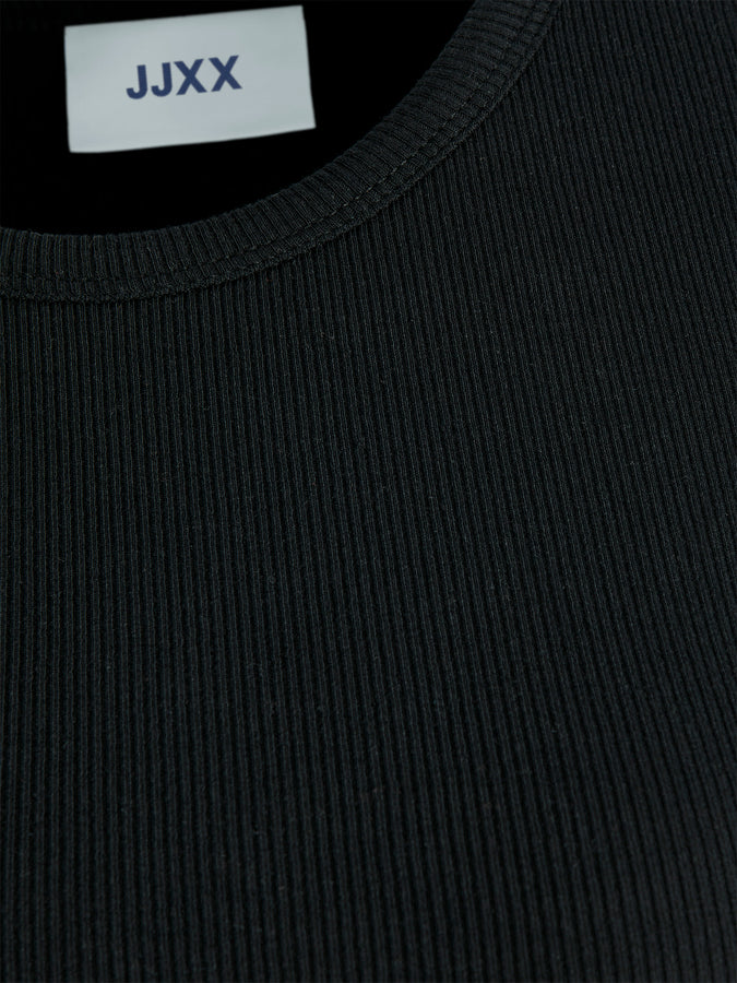 JJXX Feline Crop Long Sleeve T-Shirt Spring 2026 | BLACK