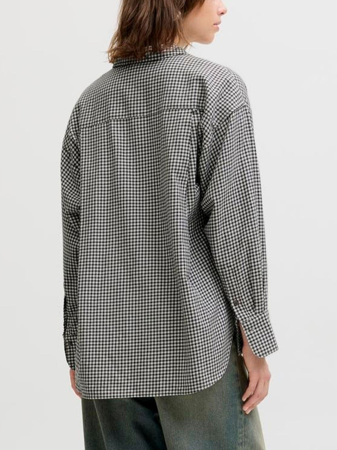 JJXX Jamie Check Flannel L/S Buttondown Shirt Holiday 2025 | CLOUD DANCER