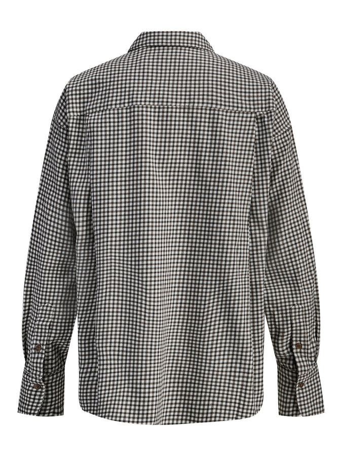 JJXX Jamie Check Flannel L/S Buttondown Shirt Holiday 2025 | CLOUD DANCER