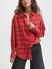 JJXX Jamie Flannel Long Sleeve Buttondown Shirt Holiday 2025