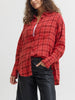 JJXX Jamie Flannel Long Sleeve Buttondown Shirt Holiday 2025