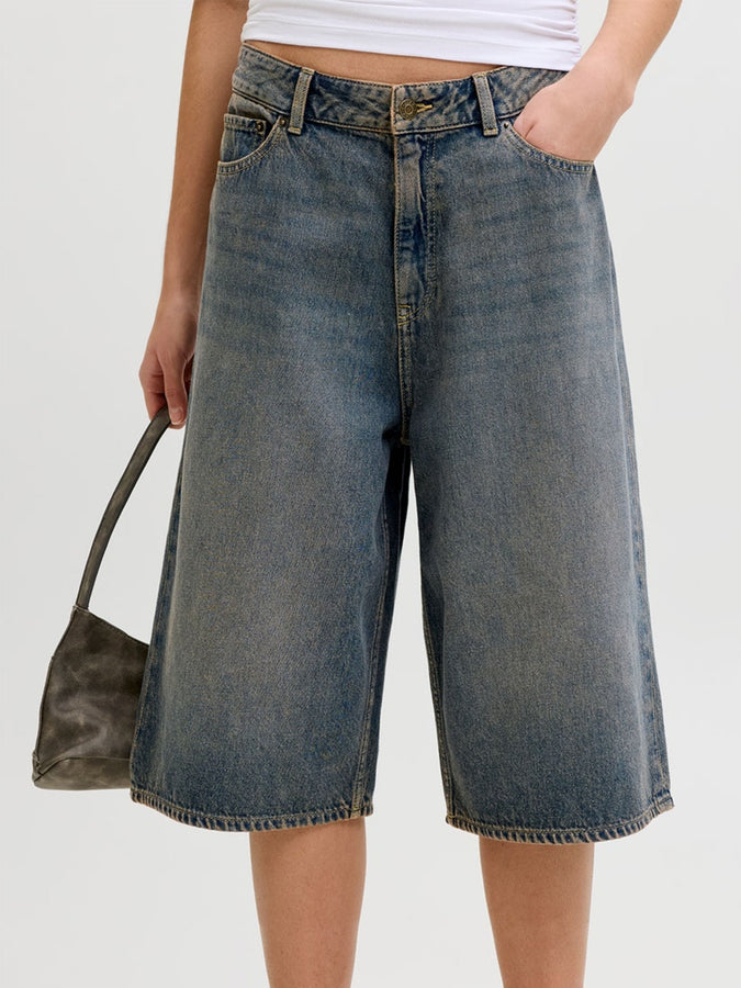 JJXX Kyoto Baggy Denim Shorts Spring 2026 | DARK BLUE DENIM