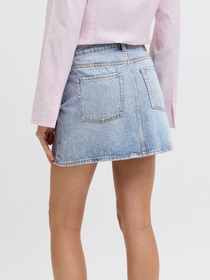 JJXX Laura Denim Skirt Summer 2026 | LIGHT BLUE DENIM