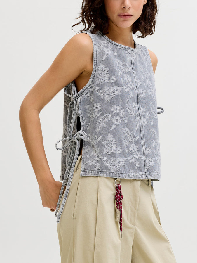 JJXX Mabel Tank Top Summer 2026 | GREY DENIM