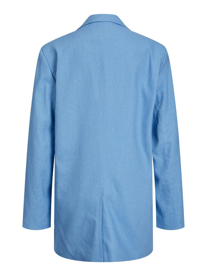 JJXX Mary Women Linen Blazer Spring 2024 | SILVER LAKE BLUE