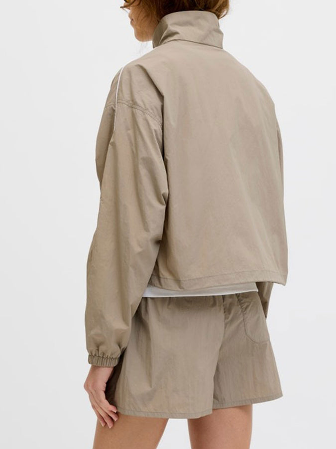JJXX Nila Light Track Jacket Spring 2026 | VINTAGE KHAKI