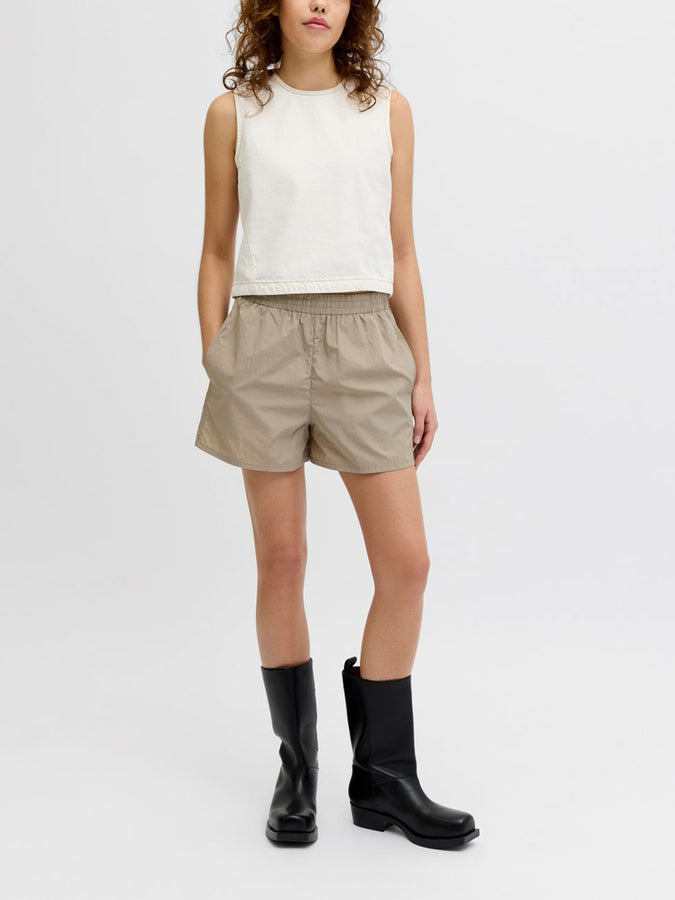 JJXX Nila Light Track Shorts Spring 2026 | VINTAGE KHAKI