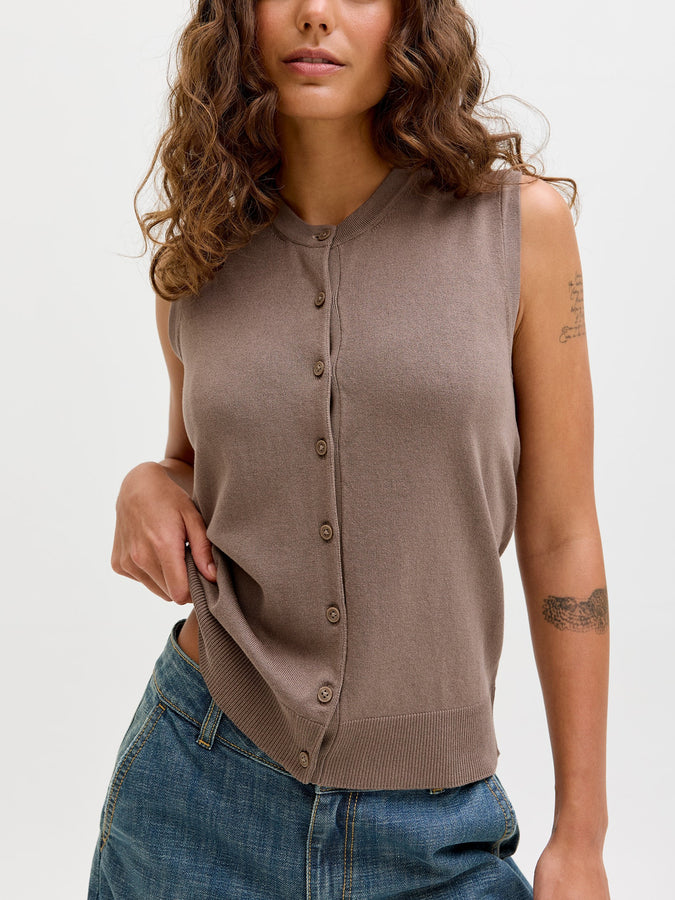 JJXX Ophelia Cardigan Spring 2026 | BROWN LENTIL