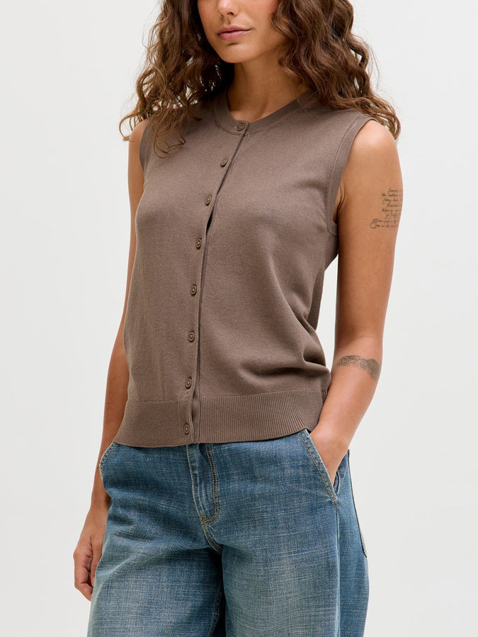 JJXX Ophelia Cardigan Spring 2026 | BROWN LENTIL