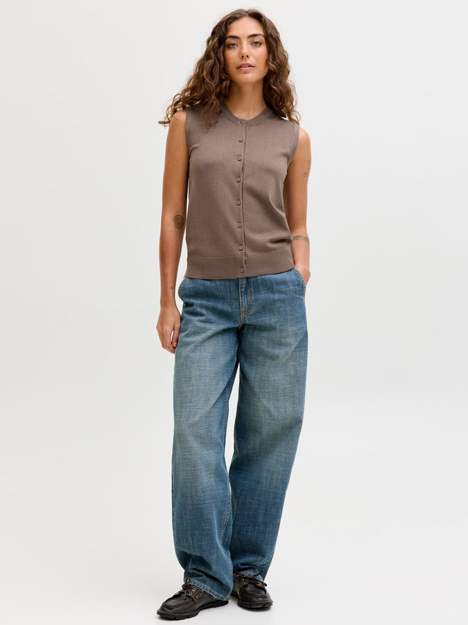 JJXX Ophelia Cardigan Spring 2026 | BROWN LENTIL