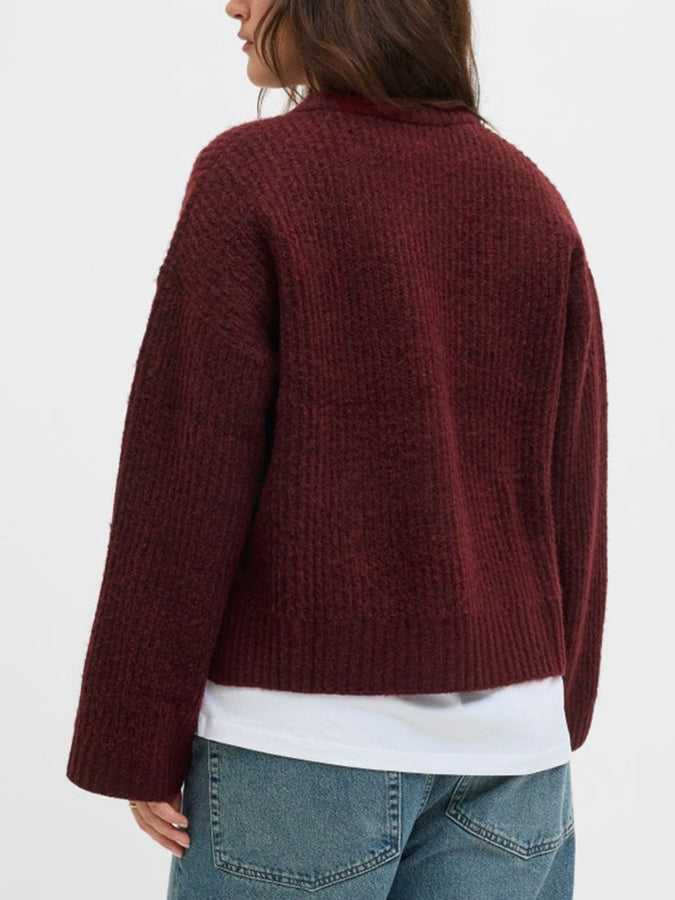 JJXX Sigga Diverse Sweater Holiday 2025 | CABERNET