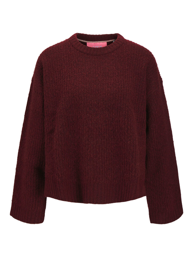 JJXX Sigga Diverse Sweater Holiday 2025 | CABERNET