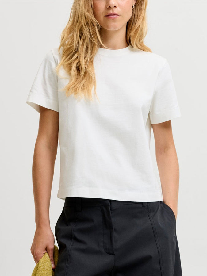 JJXX Sophia Boxy T-Shirt Fall 2026 | CLOUD DANCER