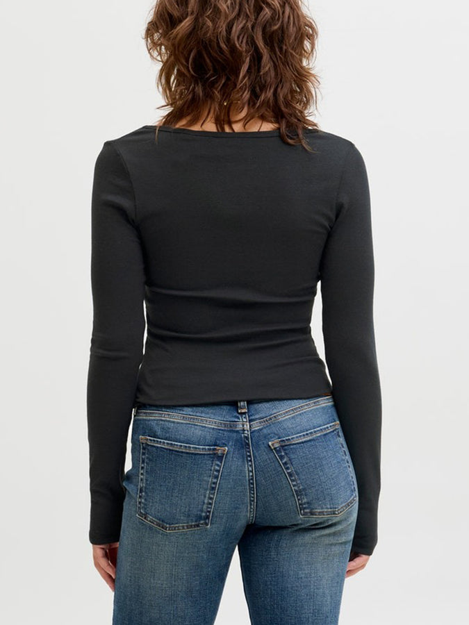 JJXX Star Long Sleeve T-Shirt Spring 2026 |BLACK