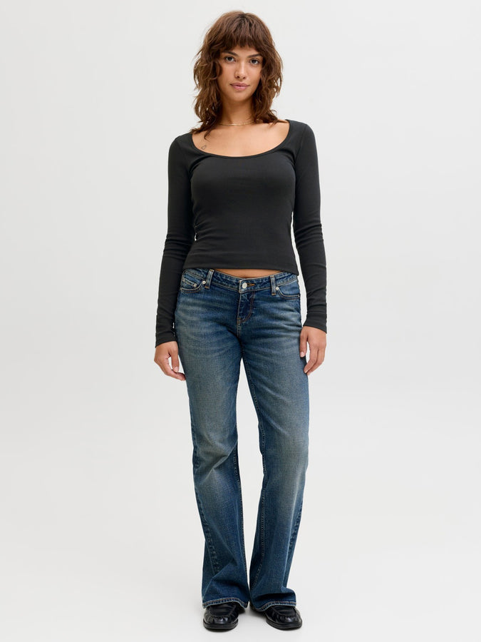 JJXX Star Long Sleeve T-Shirt Spring 2026 |BLACK