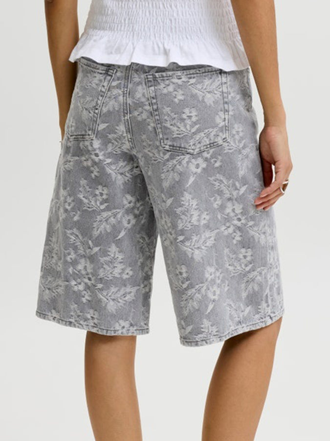 JJXX Tokyo Long Denim Shorts Summer 2026 | GREY DENIM