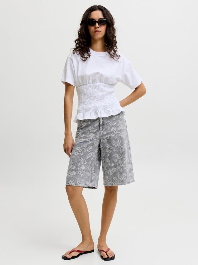 JJXX Tokyo Long Denim Shorts Summer 2026 | GREY DENIM