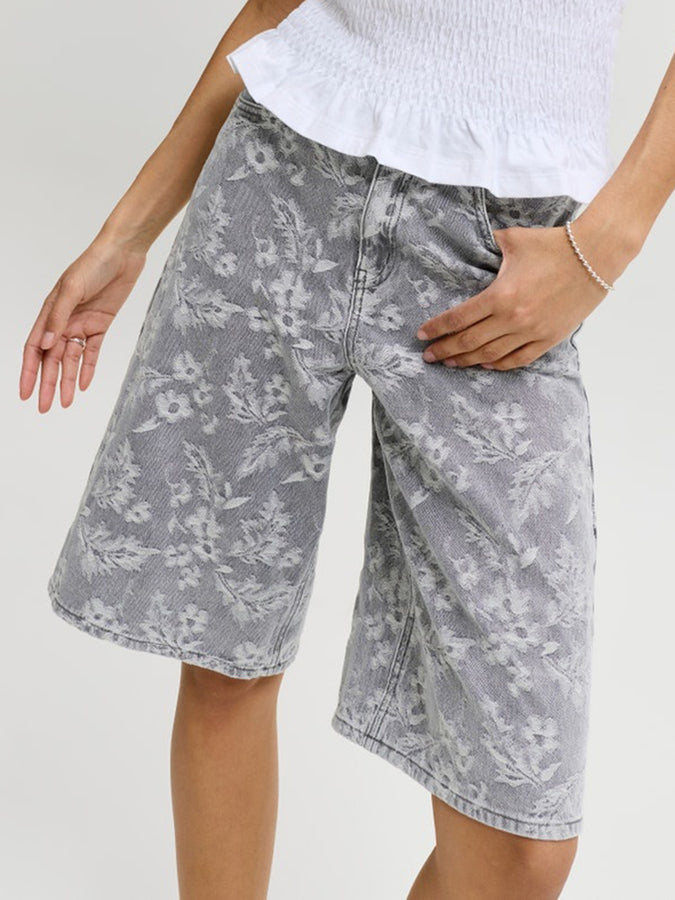 JJXX Tokyo Long Denim Shorts Summer 2026 | GREY DENIM