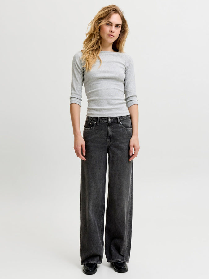 JJXX Tokyo Wide HW Jeans Fall 2026 | BLACK DENIM