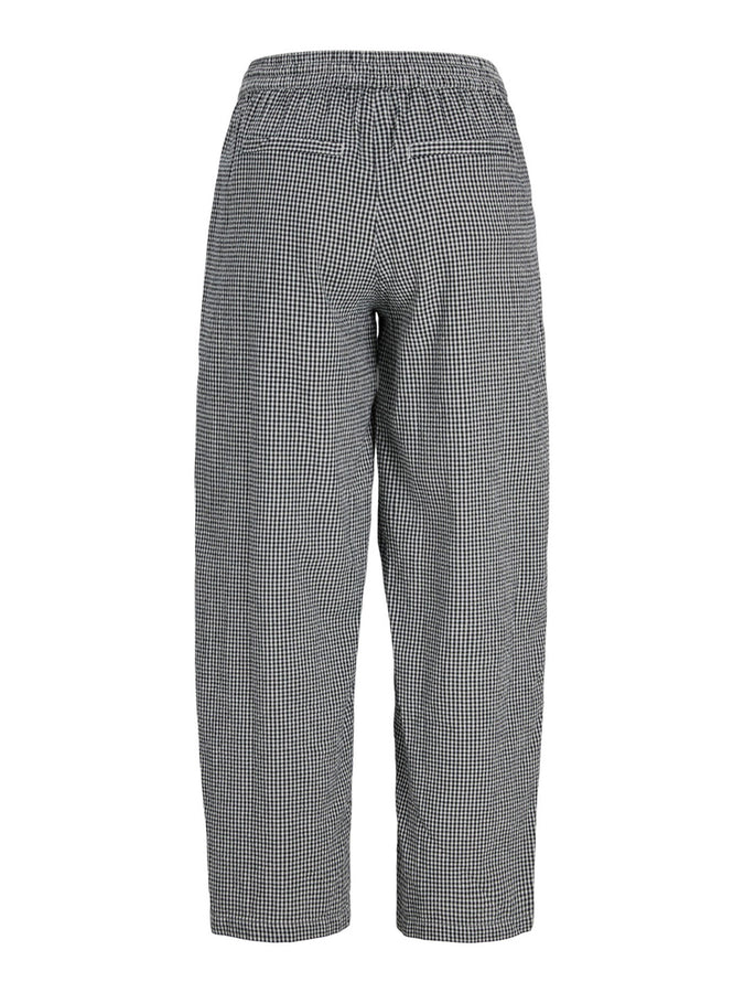 JJXX Zoe Seersucker Barel Pants Spring 2026 | BLACK CHECKS