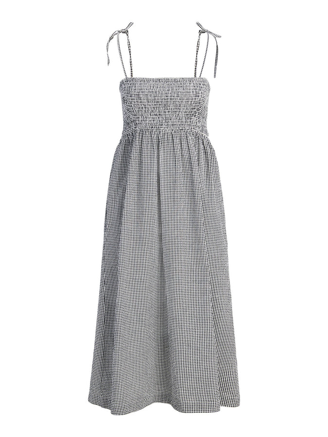 JJXX Zoe Seersucker Dress Spring 2026 | BLACK