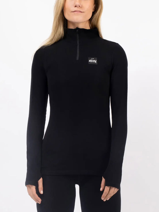 Eivy Journey Merino Wool Rib Base Layer Winter 2026 | BLACK