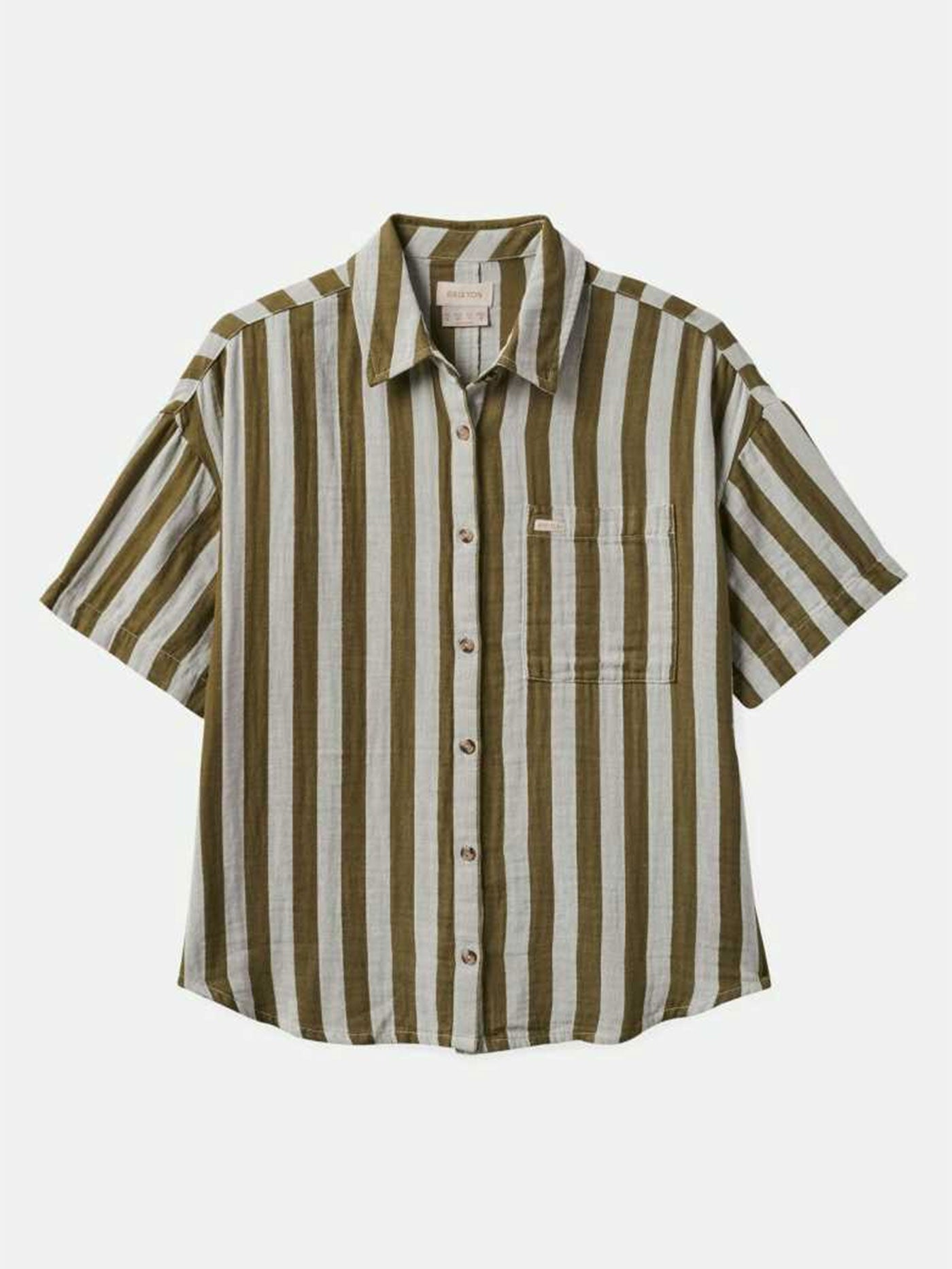 Brixton Mykonos Stripe Buttondown Shirt Summer 2024