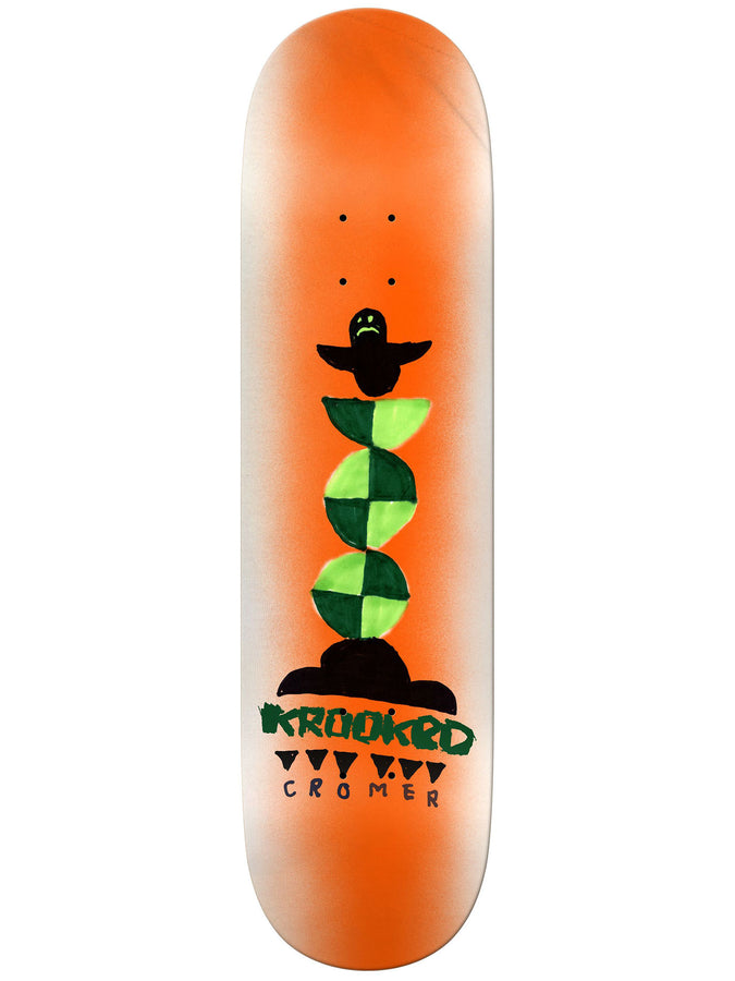 Krooked Cromer Air 8.38 Skateboard Deck | ORANGE