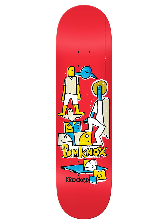 Krooked Tom Knox 8.5 Skateboard Deck | RED