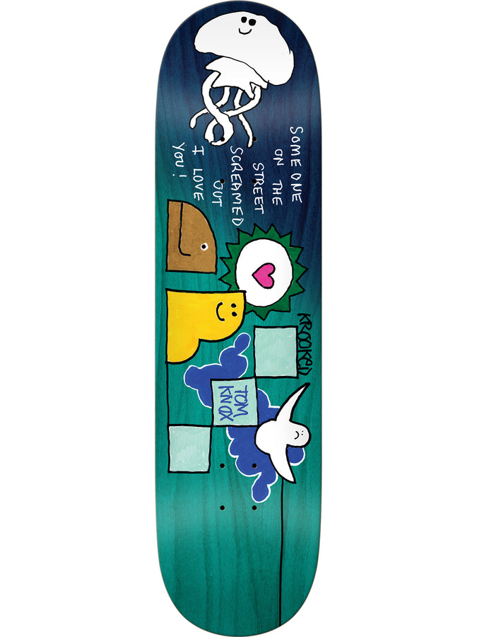 Krooked Knox On The Street 8.5 Skateboard Deck | NAVY/TEAL