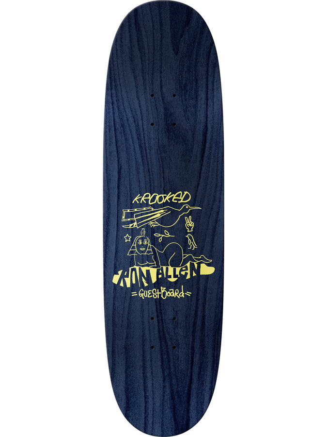 Krooked Old School Ron Allen Guest Pro 8.75 Skateboard Deck | MAROON