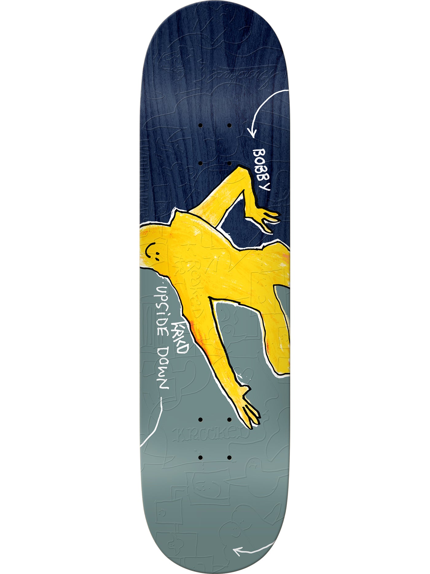 Krooked Worrest Upside Down 8.25 Skateboard Deck