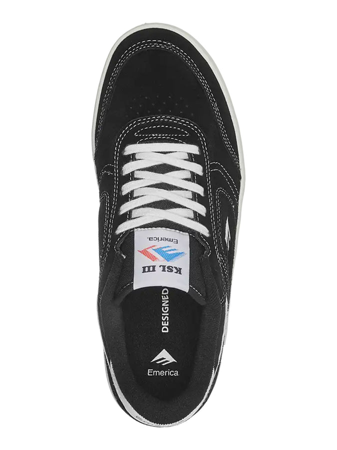 Emerica KSL III Black/White/white Shoes Spring 2026 | BLACK/WHITE/WHITE (984)